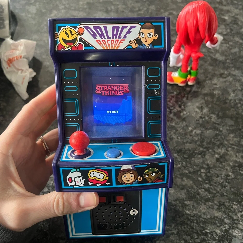 Mini Retro Game Console Stranger Things Palace Arcade - Blue